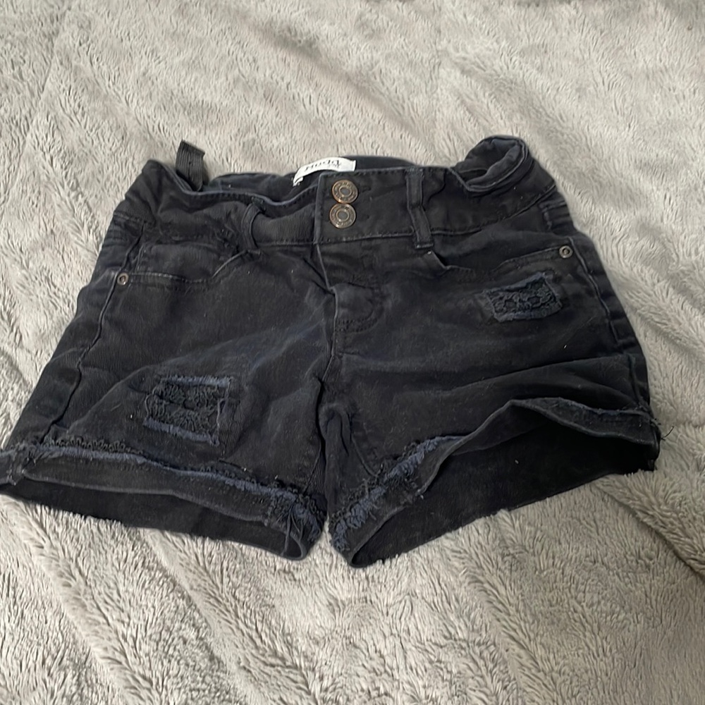 Worn a few times black shorts with some lace patterning